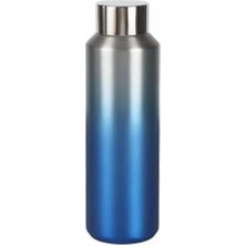 Çelik Içli Termos 600 ml Mavi-Gri SKM013