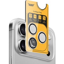 17 Pro ile Uyumlu Metal 9h Kamera Lens Koruyucu (Gümüş Rengi)