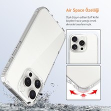 16 Pro ile Uyumlu Air Hybrid Darbe Emici Tpu + Pc Kılıf (Crystal Clear)
