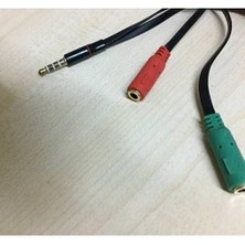 Kulaklık Mikrofon Ayırıcı Aparat 3.5mm Headphone Mic Audio 1 Erke