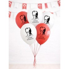 Atam Izindeyiz Atatürk Baskılı Balon – Kalisan Milli Bayram Balonu 12 Inc 100'LÜ