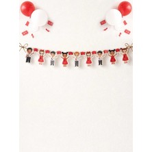 Parti Adresi 23 Nisan Çocuk Figürlü Banner Süs – Milli Bayram Okul Sınıf Süsleme