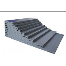 Rafburada 4 Adet Galvaniz Çelik Raf Tablası - Depo, Arşiv, Kiler, Dosya, Market Rafı 31X60 Cm-1.50 mm