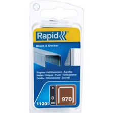 Zımba Teli Tip 970, 8 mm Zımba, 1.120 Adet, & Decker El ve Elektrikli Zımba Makineleri Için Düz Tel Kıskaçlar