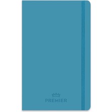 13X21 96 Yaprak Düz Ciltli Premier Defter - Mavi