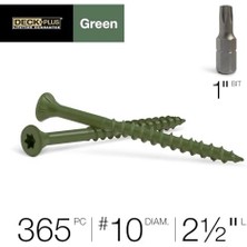 Plus Ceramic & Screws, Green, 10 x 2.5-In., 5-Lbs. -48402