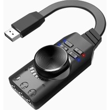 Plus Px-Gs3 Plextone Gs3 Mark Iı Sanal Gaming 7.1 Kanal USB Ses Kartı, Gaming Ses Kartı Pubg ve Lol Ses Efektleri Dahil, Mikrofon ve 3.5mm Çift Kulaklık Ses Jakı Ses Kartı Dönüştürücü
