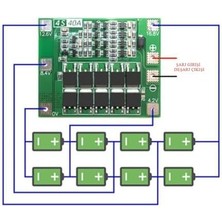 Micron 4s 40A Bms 18650 Lityum Pil Şarj Koruma Devresi - 16.8V
