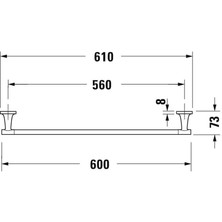Starck T Uzun Havluluk 600 mm 0099421000