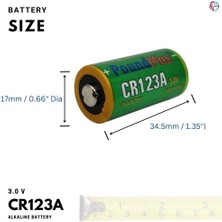 CR123A 3 V DL123A / EL123A / CR123A / CR17345 CR123 Lityum-Iyon Fotoğraf Pili