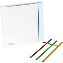 Soler&Palau Silent 200 CZ Design Beyaz Sessiz Dekoratif Domestik Banyo Fanı 35 dB(A) 175 m3/h Değiştirilebilir Renk Şeritli