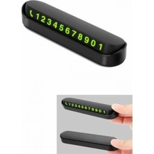 Marsilyan Araç Içi Numaratör Numaralık Oto Cam Kartı Fosforlu Numaratör