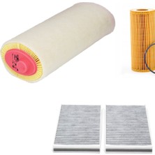 Sardes Filtre Seti Bmw 5 Serisi E60 520 D Dizel 2005-2007 M47D20(204D4) Motor 3lü Hava + Yağ F. + Polen