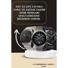 Marsilyan Aynalı Bluetooth Kulaklık Yeni Nesil Akıllı Saat Titreşimli Nabız Ölçer Spor Modları