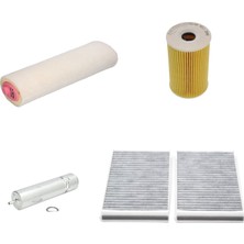 Sardes Filtre Seti Bmw 5 Serisi E60 525 D 530 D Dizel 2004-2010 4lü Hava + Yağ F. + Yakıt + Polen