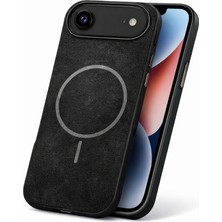 CoverZone  iPhone 16 ile Uyumlu Kılıf  Premium Kumaş Magsafe Uyumlu Softtouch Iphone 16 Kilif Suya Dayanıklı Koruyucu ve Wireless Şarj Özellikli Güçlü Manyetik Bağlantı  Siyah