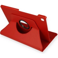 Nexgen Samsung Galaxy P610 Tab S6 Lite 10.4 Kılıf 360 Tablet Deri Kılıf - Kırmızı