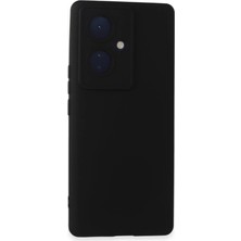 AyrStore Vivo V29 Lite Kılıf Nano Içi Kadife Silikon - Siyah