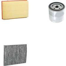 Sardes Filtre Seti Volkswagen Golf 4 1.6 Benzin Azd Bcb Motor 105 Beygir 1998-2003 3lü Hava + Yağ F. + Polen