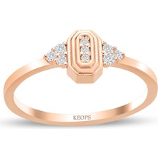 Keops Pırlanta Elegant Rose Baget Yüzük- DİA1100560