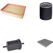 Sardes Filtre Seti Skoda Felicia 1.3 1998-2002 Kare Hava Filtre 4lü Hava + Yağ F. + Yakıt + Polen