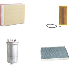 Sardes Filtre Seti Audi A4 2.0 Tdı Bpw Brc Motor 2005-2008 4lü Hava + Yağ F. + Yakıt + Polen