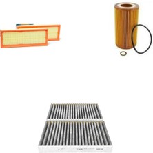 Sardes Filtre Seti Mercedes S Serisi S 350 W221 2006-2012 Benzin 3lü Hava + Yağ F. + Polen
