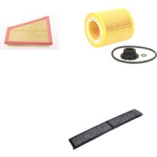 Sardes Filtre Seti Bmw X1 E84 16I Sdrive 116 Beygir Dizel 2010-2014 3lü Hava + Yağ F. + Polen