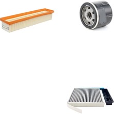 Sardes Filtre Seti Renault Clio Iıı 1.2 Benzinli 2005-2011 3lü Hava + Yağ F. + Polen