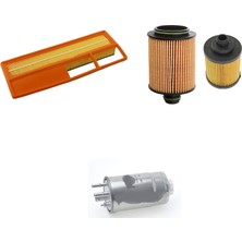 Sardes Filtre Seti Fiat Punto Evo 1.3 Mtj Euro 4 Multijet 3lü Hava + Yağ F. + Yakıt Filtre