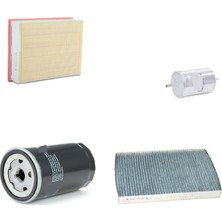 Sardes Filtre Seti Audi A4 1.6 2.0 Benzinli 2001-2008 4lü Hava + Yağ F. + Yakıt + Polen