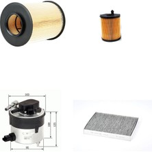 Sardes Filtre Seti Ford Focus 1.6 Tdcı 2009-2012 Dizel 4lü Hava + Yağ F. + Yakıt + Polen