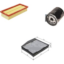 Sardes Filtre Seti Fiat Idea 1.4 Benzin 3lü Hava + Yağ F. + Polen