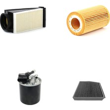 Sardes Filtre Seti Mercedes Glc 220 D 170 Beygir XC253 2015-2019 4lü Hava + Yağ F. + Yakıt + Polen