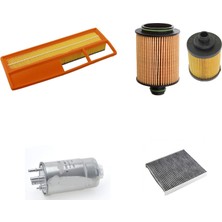 Sardes Filtre Seti Fiat Punto Evo 1.3 Mtj Euro 4 Multijet 4lü Hava + Yağ F. + Yakıt + Polen