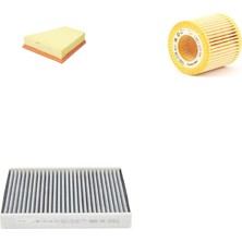 Sardes Filtre Seti Skoda Fabia 1.2 70 Beygir 2011-2014 Benzin 3lü Hava + Yağ F. + Polen