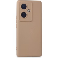 AyrStore Vivo V29 Lite Kılıf Nano Içi Kadife Silikon - Pudra