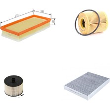 Sardes Filtre Seti Peugeot 407 2.0 Hdı 136 Beygir 2005-2008 4lü Hava + Yağ F. + Yakıt + Polen