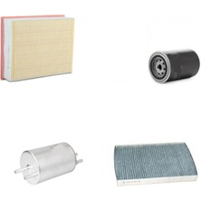 Sardes Filtre Seti Audi A4 1.8 T Benzinli 2005-2008 4lü Hava + Yağ F. + Yakıt + Polen