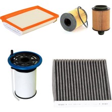 Sardes Filtre Seti Fiat Egea 1.3 Mtj Dizel Euro6 Multijet 4lü Hava + Yağ F. + Yakıt + Polen