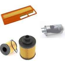 Sardes Filtre Seti Fiat Grande Punto 1.3 Mtj Multijet 3lü Hava + Yağ F. + Yakıt Filtre