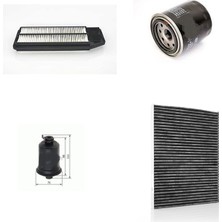 Sardes Filtre Seti Honda Accord 2.0 2003-2008 155 Beygir 4lü Hava + Yağ F. + Yakıt + Polen