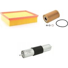 Sardes Filtre Seti Bmw 3 Serisi E46 318I 118 Beygir 1998-2001 3lü Hava + Yağ F. + Yakıt Filtre