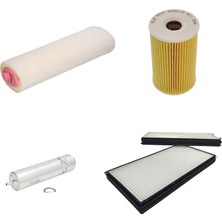 Sardes Filtre Seti Bmw 7 Serisi 730 Dizel 218 Beygir 2002-2005 4lü Hava + Yağ F. + Yakıt + Polen