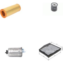 Sardes Filtre Seti Fiat Doblo 1.9 Dizel 2001-2005 68 Beygir 4lü Hava + Yağ F. + Yakıt + Polen