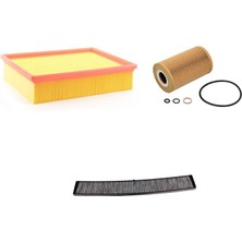 Sardes Filtre Seti Bmw 3 Serisi E46 318I 118 Beygir 1998-2001 3lü Hava + Yağ F. + Polen