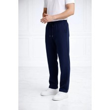 Wmpulse Erkek Düz Paça Beli Lastikli Ipli Günlük Spor Eşofman Altı Rahat Fit - Lacivert