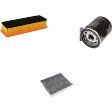 Sardes Filtre Seti Fiat Punto Evo 1.4 Benzinli 77 Beygir 3lü Hava + Yağ F. + Polen