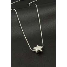 Zero Land Xmpdby Yıldız Çelik Kolye - Gümüş Rengi