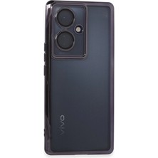 AyrStore Vivo V29 Lite Kılıf Razer Lensli Silikon - Mor